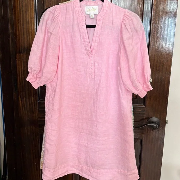 Lilly Pulitzer Mialeigh Dress Light Pink 00 - Picture 2 of 3